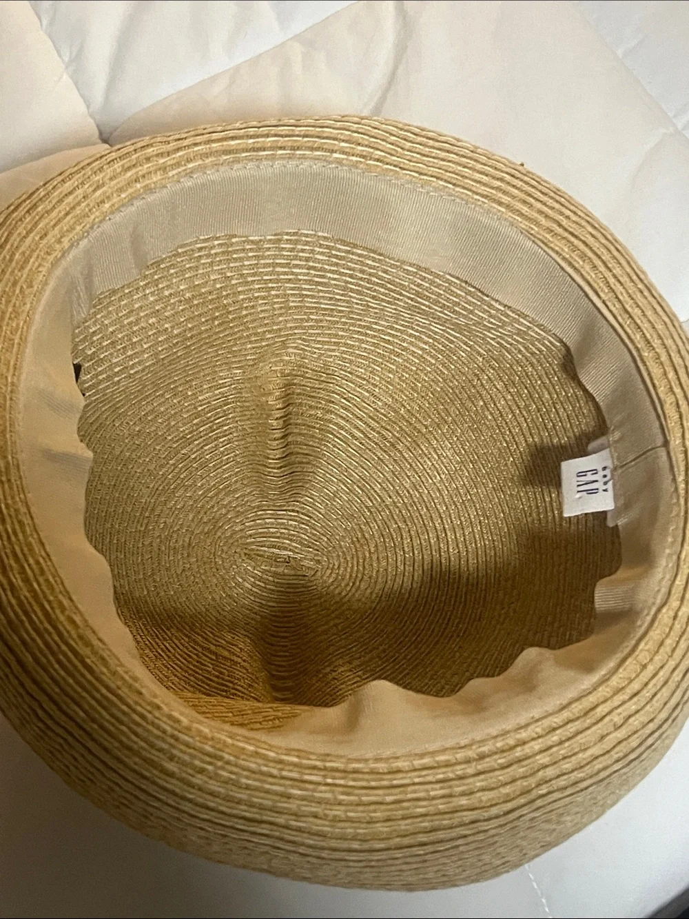 GAP Toddler Straw Bear Hat - Tan with Black Face Detail
